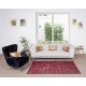 Modern Handmade Turkish Rug in Red Color