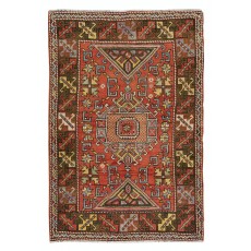 Mid-Century Handmade Turkish Traditional Wool Rug for Home, Office Decor