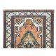 Vintage Handmade Turkish Rug with Geometric Design, 100% Wool