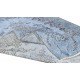Handmade Upcycled Turkish Rug Over-Dyed in Light Blue 4 Modern Home and Office