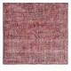 Contemporary Handmade Turkish Rug in Red Color