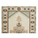 Handmade Accent Rug with Geometric Design, Turkish Carpet, 100% Wool