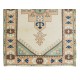 Vintage Accent Rug with Geometric Design, Authentic Woolen Carpet 