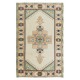 Handmade Accent Rug with Geometric Design, Turkish Carpet, 100% Wool