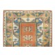 20th-Century Hand Knotted Geometric Wool Rug from Milas / Turkey