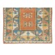 20th-Century Hand Knotted Geometic Wool Rug from Milas / Turkey