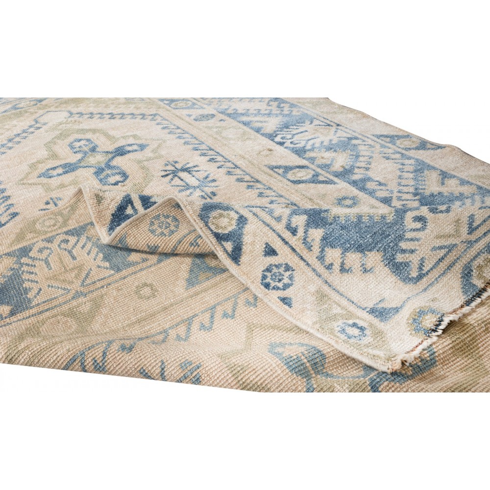 Vintage Handmade Accent Rug from Central Anatolia, Woolen Floor Covering
