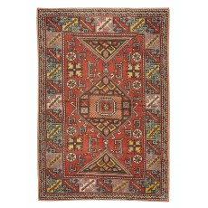 Semi Antique Turkish Rug, Authentic Hand-Knotted Carpet