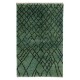 Contemporary Hand-Knotted Moroccan Wool Rug with Diamond Design