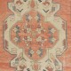 Hand Knotted Vintage Turkish Rug in Red, Blue & Beige Colors with Medallion Design Hand Knotted Vintage Turkish Rug in Red, Blue & Beige Colors with Medallion Design