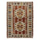 Vintage Hand Knotted Turkish Rug, One-of-a-Kind Geometric Pattern Carpet