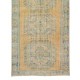 Hand Knotted Turkish Wool Runner Rug, Authentic Vintage Corridor Carpet