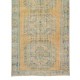 Hand Knotted Central Anatolian Wool Runner Rug, Authentic Vintage Corridor Carpet