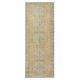 Hand Knotted Turkish Wool Runner Rug, Authentic Vintage Corridor Carpet