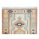 Modern Handmade Turkish Rug with Geometric Design, 100% Wool