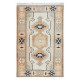 Modern Handmade Turkish Rug with Geometric Design, 100% Wool
