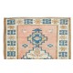 Vintage Handmade Turkish Rug with Geometric Design