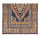 MidCentury Oriental Rug, Hand Knotted 1960's Turkish Carpet Made of Wool