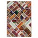 Central Anatolian Handmade Patchwork Rug Made from Vintage Kilims