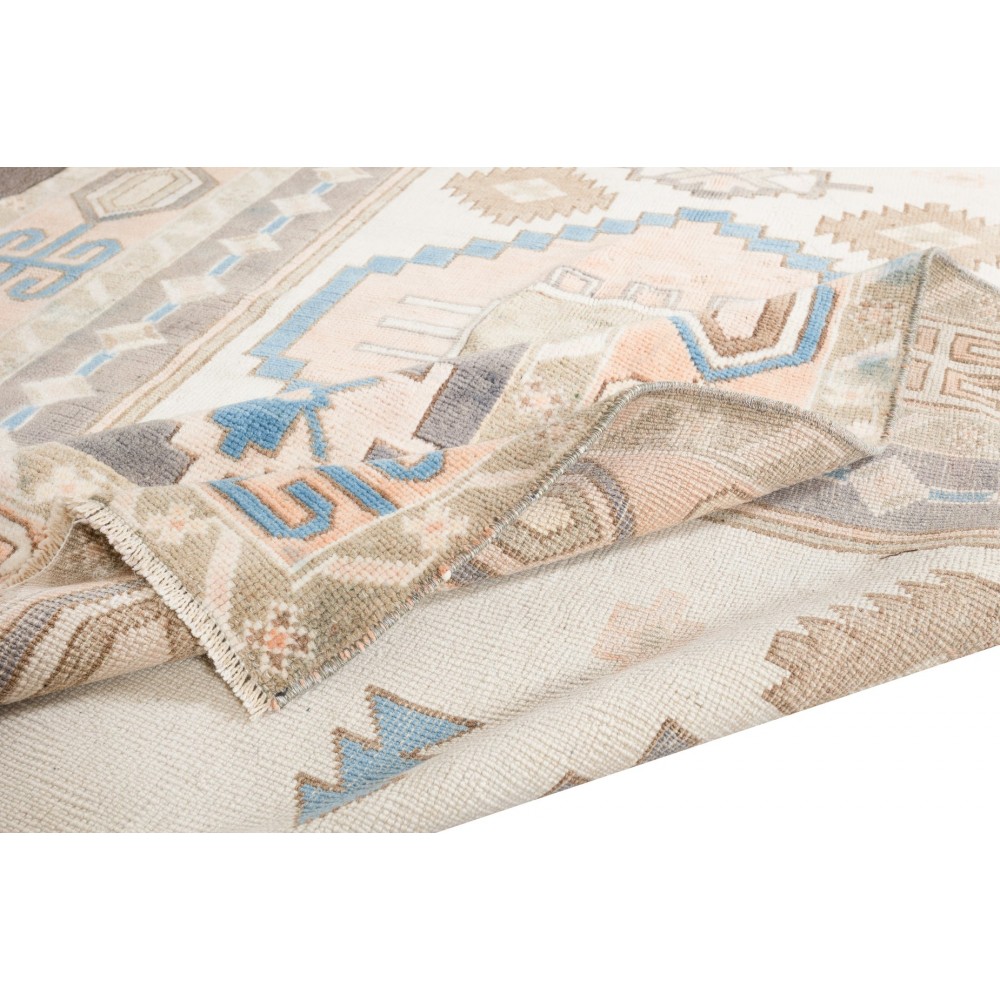 Modern Handmade Geometric Pattern Area Rug, Hand Knotted Turkish Carpet, 100% Wool