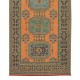 Vintage Handmade Turkish Wool Runner Rug for Hallway or Entryway Decor