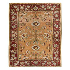 Decorative Turkish Rug, Modern Hand Knotted Carpet with Floral Design, 100% Wool