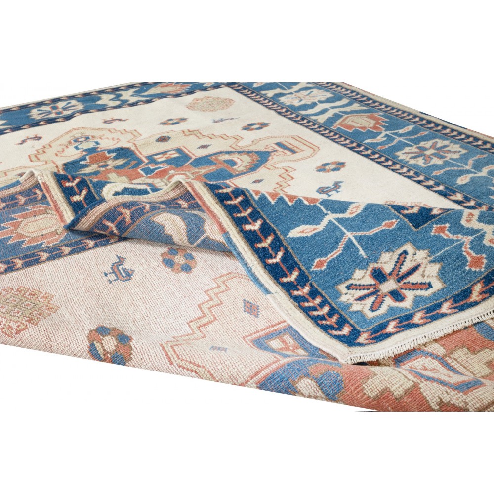 New Handmade Turkish Oushak Rug, Modern Living Room Carpet, 100% Wool