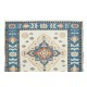 New Handmade Turkish Oushak Rug, Modern Living Room Carpet, 100% Wool
