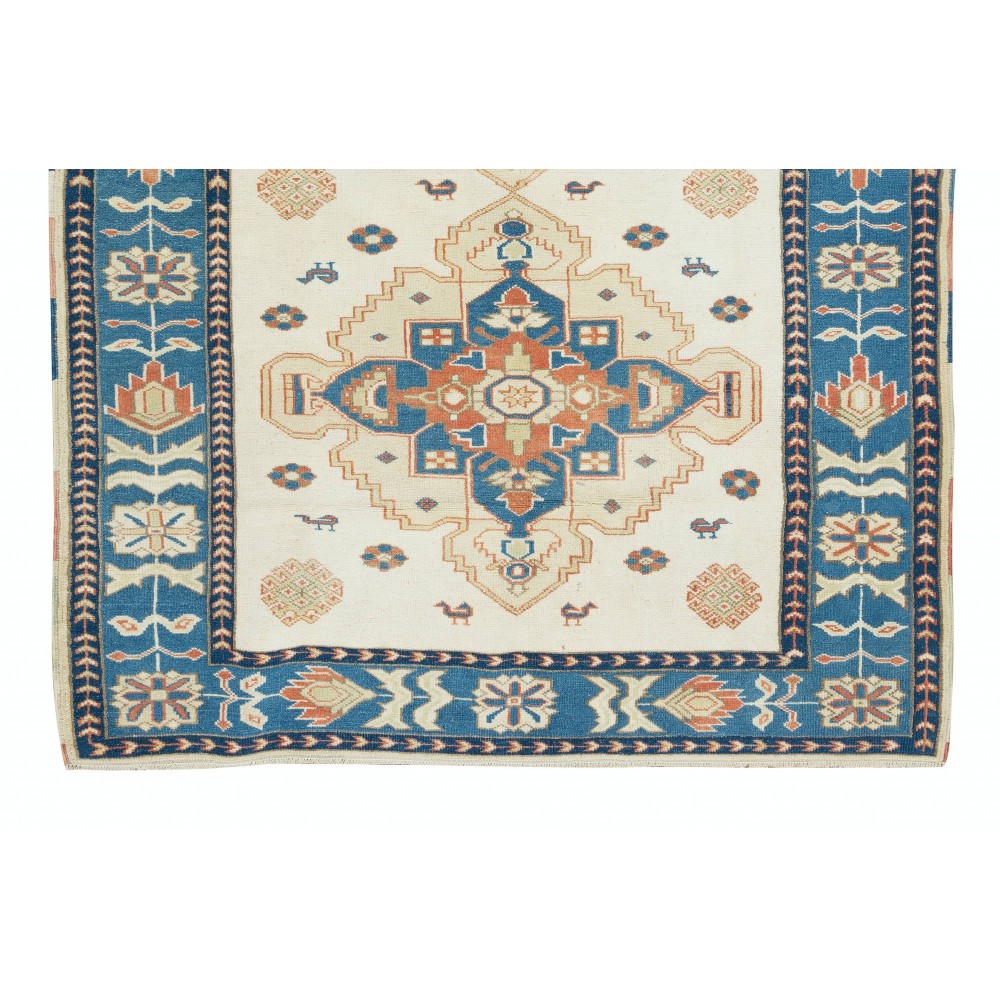 New Handmade Turkish Oushak Rug, Modern Living Room Carpet, 100% Wool