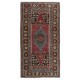MidCentury Oriental Rug, Hand Knotted 1960's Turkish Carpet Made of Wool