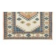 Hand Knotted Turkish Carpet with Geometric Design, 100% Wool Rug