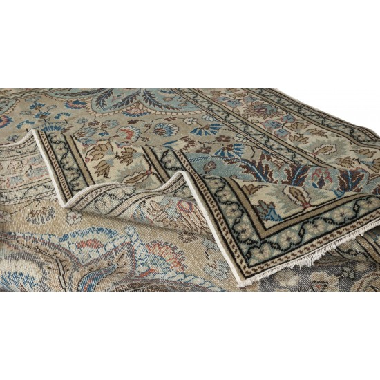 Elegant Vintage Handmade Wool Area Rug from Central Anatolia