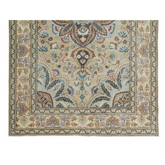 Elegant Vintage Handmade Wool Area Rug from Central Anatolia Elegant Vintage Handmade Wool Area Rug from Central Anatolia