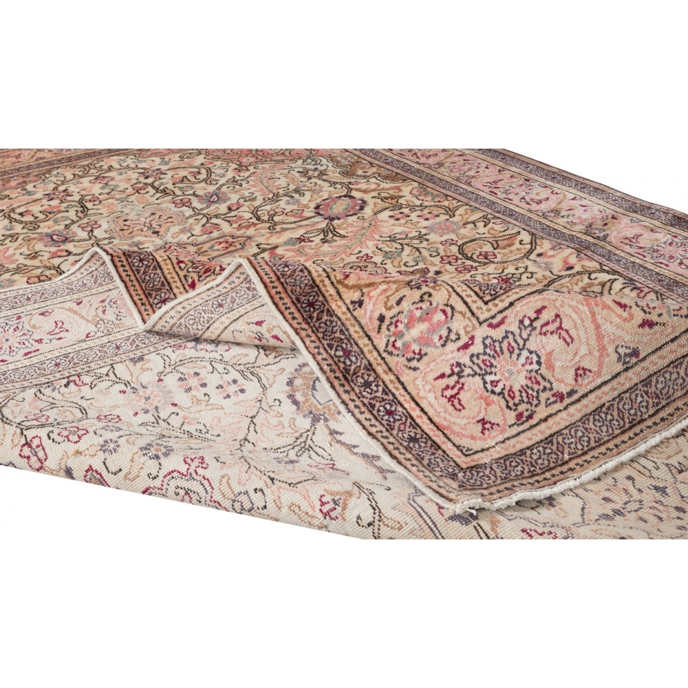 Modern Handmade Turkish Rug with Medallion Design, 100% Wool
