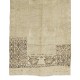 Vintage Hand Knotted Turkish Oushak Runner Rug for Hallway Decor