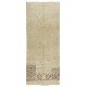 Vintage Hand Knotted Turkish Oushak Runner Rug for Hallway Decor