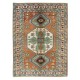 Tri-Medallion Turkish Area Rug for Office & Home Decor, 100% Wool