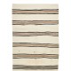 Long Striped Vintage Hand-Woven Turkish Runner Kilim in Cream & Brown