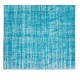 Authentic Vintage Handmade Rug Over-Dyed in Teal for Modern Office & Home