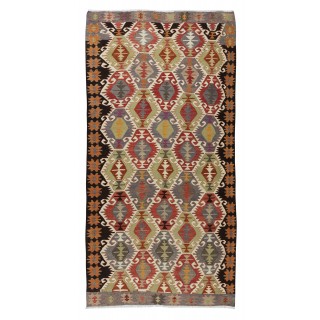 Vintage Turkish Sivrihisar Kilim