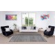 Contemporary Handmade Turkish Area Rug Over-Dyed in Gray 4 Modern Interiors