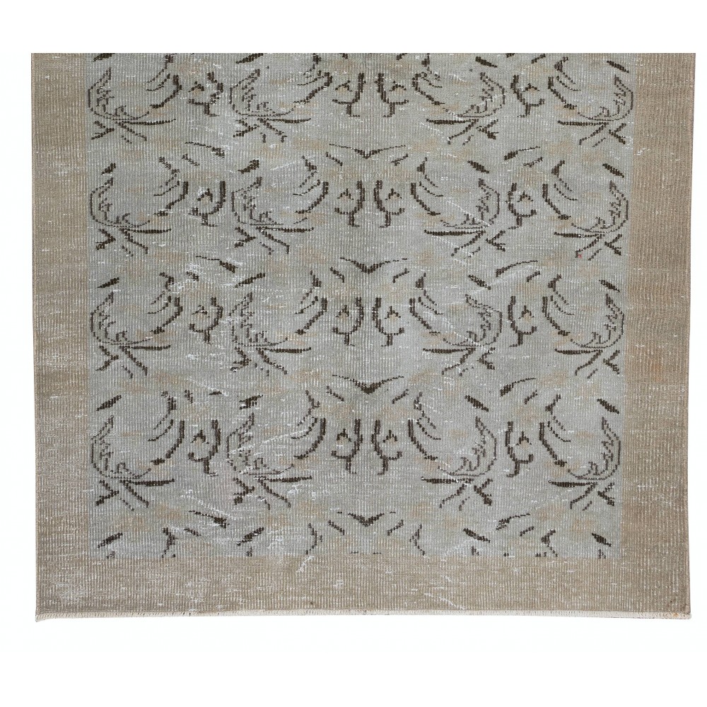 Vintage Handmade Turkish Wool Area Rug for Living Room Decor