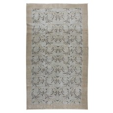 Vintage Handmade Turkish Wool Area Rug for Living Room Decor