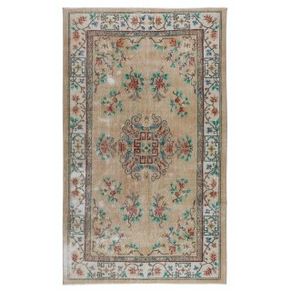 Vintage Handmade Art Deco Chinese Design Wool Area Rug for Home and Office Decor