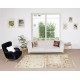Neutral Colors Turkish Handmade Rug, Vintage Oushak Carpet