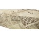 Neutral Colors Turkish Handmade Rug, Vintage Oushak Carpet