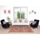 One-of-a-Kind Geometric Vintage Anatolian Jijim Kilim Rug, Hand-Woven Carpet Made of Wool