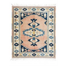 Contemporary Handmade Turkish Area Rug. 100% Wool, Natural Dyes, Modern Geometric Design Carpet