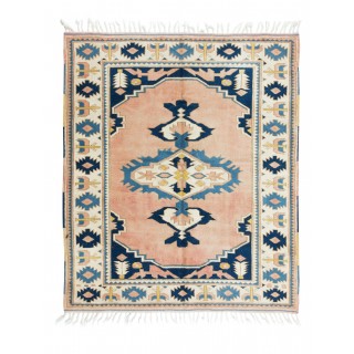 Contemporary Handmade Turkish Area Rug. 100% Wool, Natural Dyes, Modern Geometric Design Carpet
