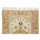 Authentic Handmade Anatolian Rug with Geometric Medallion Design, 100% Wool